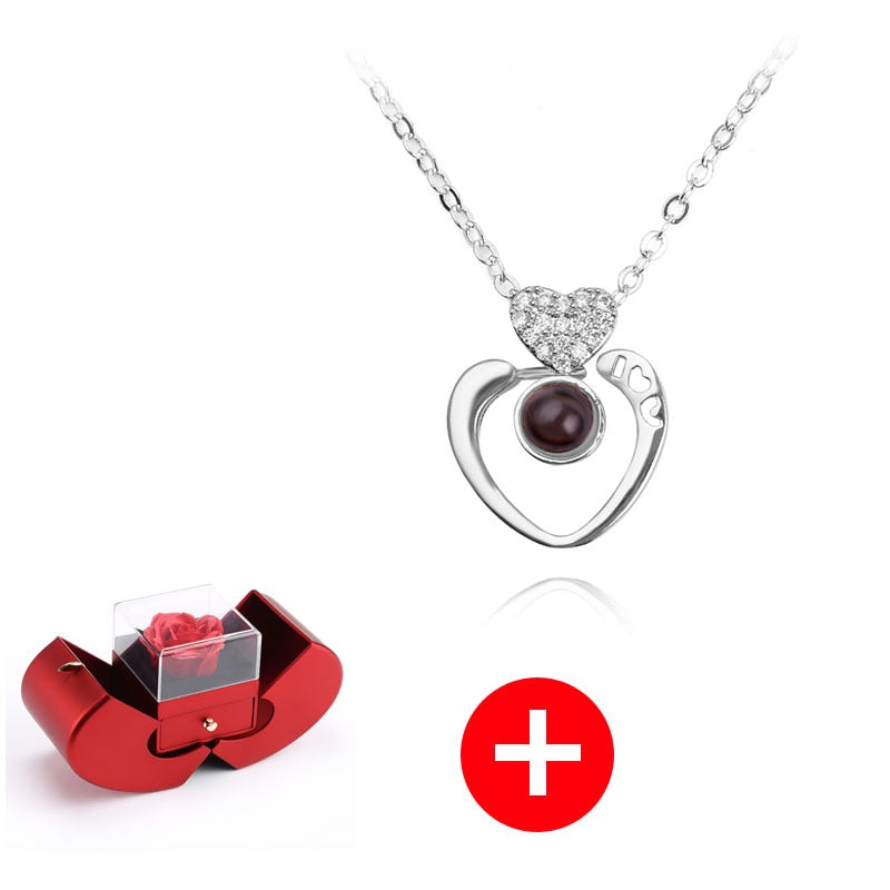 Love Apple Jewelry Box - Rose Flower Gift Boxes