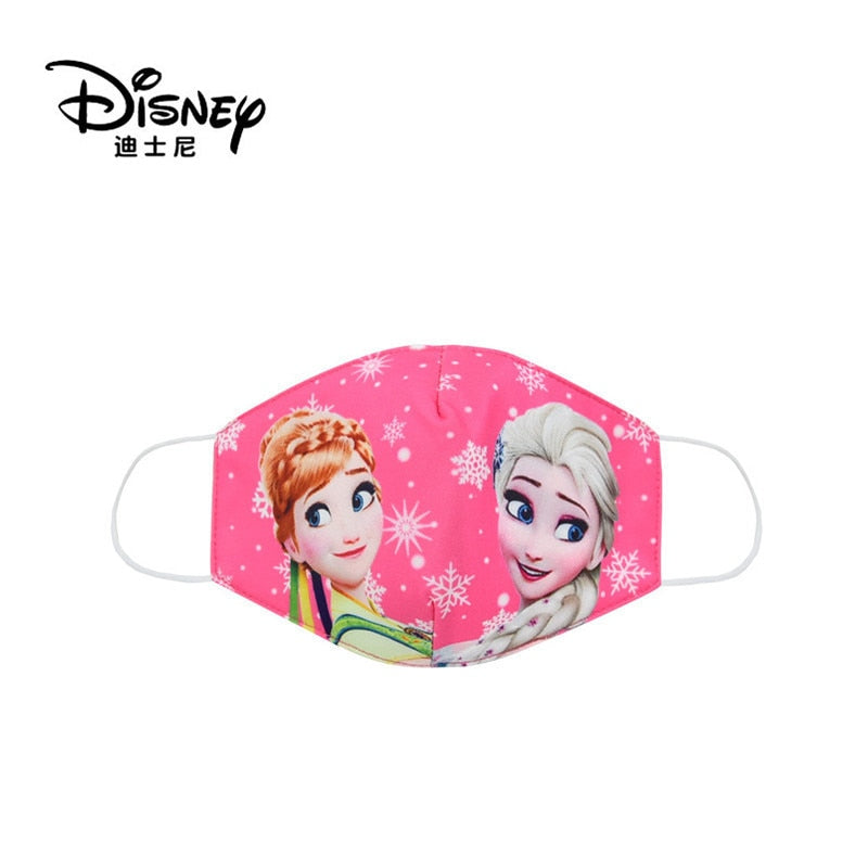 Frozen Washable Cotton Face Masks for Children Anti-Dust Protective Masks for Boys & Girls
