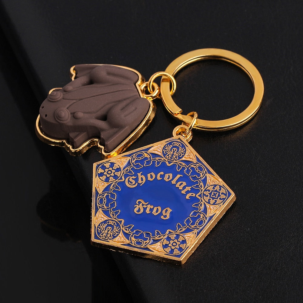 Harry Potter's Iconic Chocolate Frog Keychain Gold - Collectible Surprise Gift for Fans & Kids