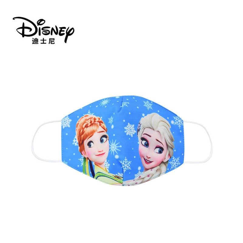 Frozen Washable Cotton Face Masks for Children Anti-Dust Protective Masks for Boys & Girls