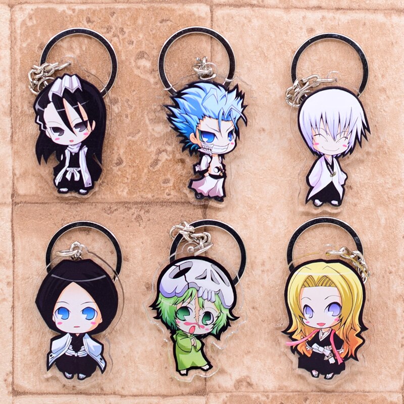 Famous Anime Bleach Cute Collectible Acrylic Keychain 1st Set