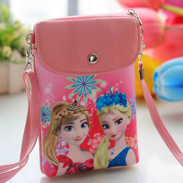 Frozen 2 Princess Messenger Leather Bag Cute Snack Bag Gift for Girls