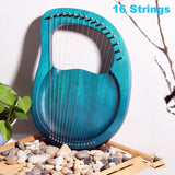 16 Strings - Mahogany Wooden Harp