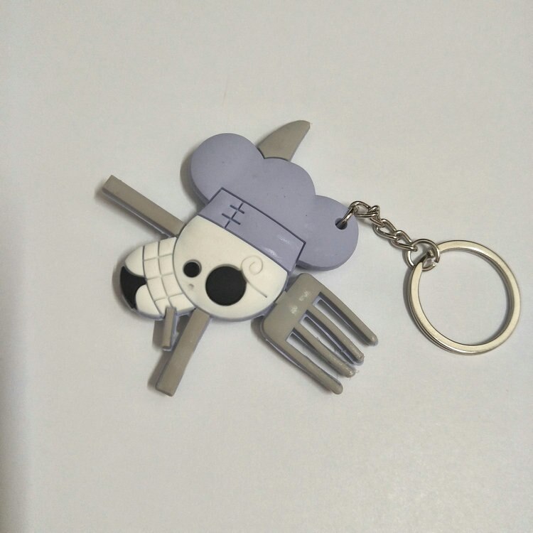 One Piece  Anime Collectible Prop Accessory Key Ring - Double Sided with Fun Characters