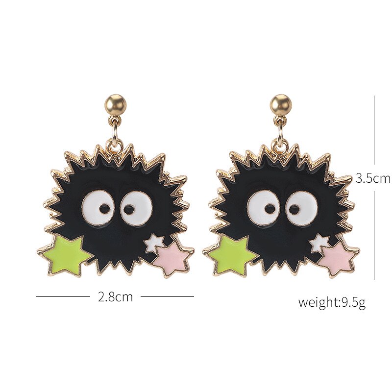 Studio Ghibli's Anime Spirited Away Ghost Earrings Fashionable & Creative Personality Stud Earrings for Jewelry Gifts