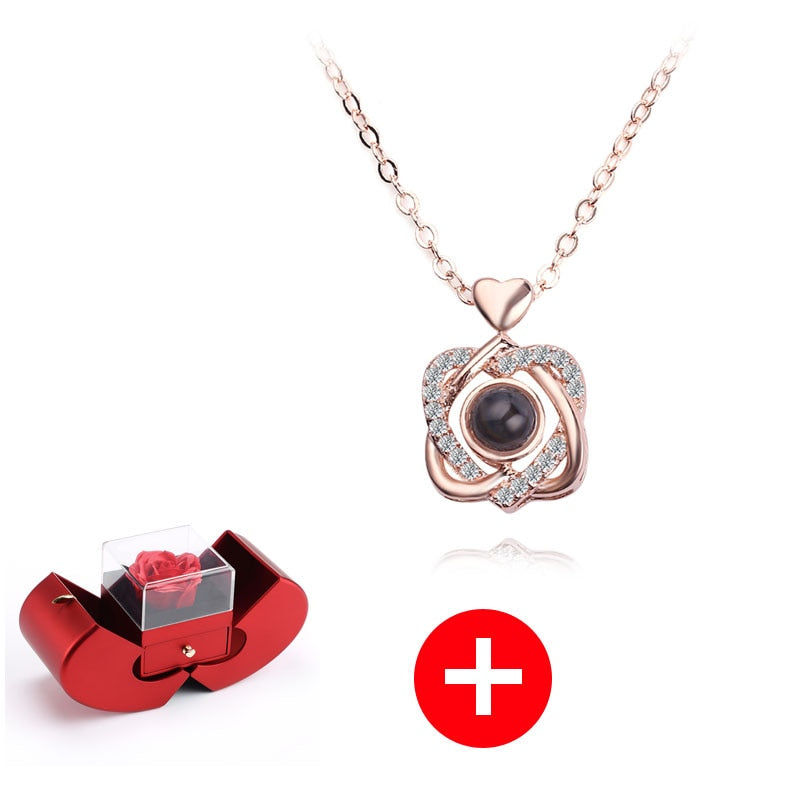 Love Apple Jewelry Box - Rose Flower Gift Boxes