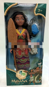 Moana And Maui Figurines Heihei Action Figure Toy With Light For Kid Christmas Gift