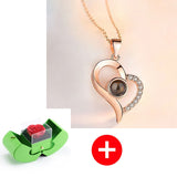 Love Apple Jewelry Green Box - Rose Flower Gift Boxes