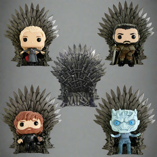 Game of Thrones PVC Action Figure Toy  Gifts - Jon Snow, Tyrion Lannister Daenerys Targaryen & Night King with Iron Throne