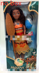 Moana And Maui Figurines Heihei Action Figure Toy With Light For Kid Christmas Gift