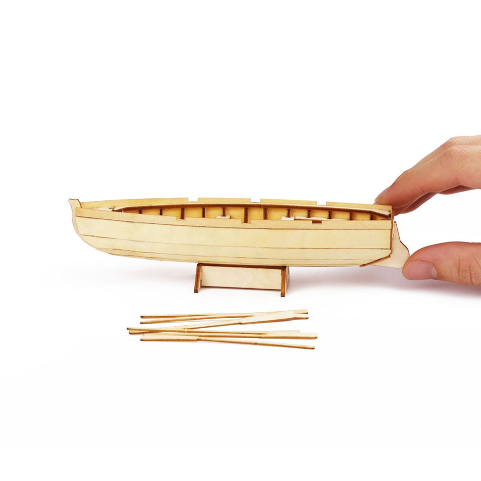 DIY Row Boat Wooden Ship Building Kit - 3D Puzzle Decoration Sailboat Toys