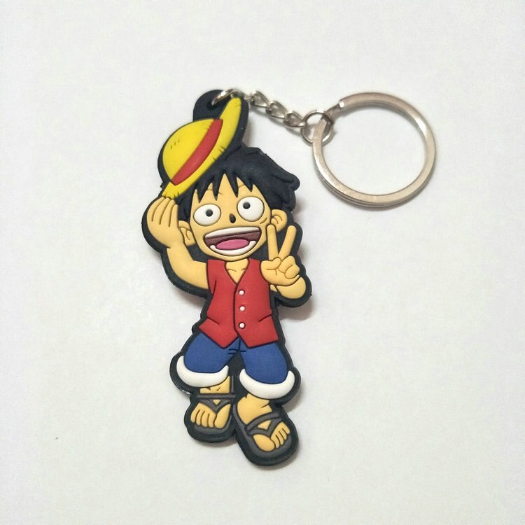 One Piece  Anime Collectible Prop Accessory Key Ring - Double Sided with Fun Characters