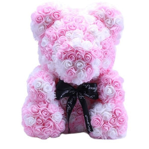 Teddy Bear Rose - Artificial Flowers Rose Bear for Women Valentines Wedding Gift