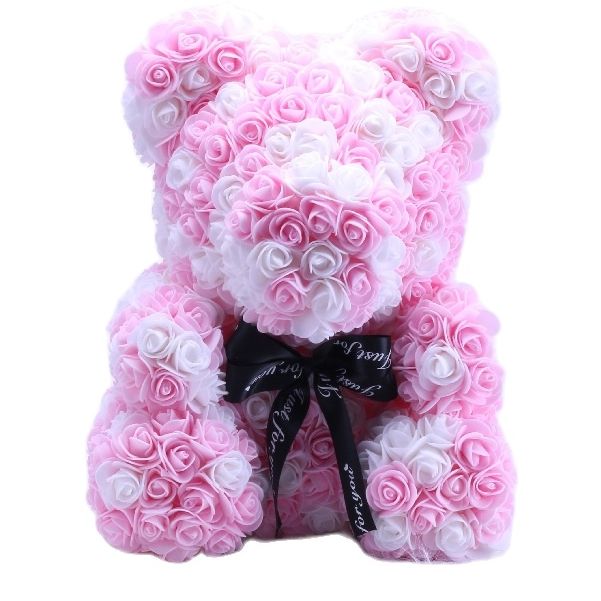 Teddy Bear Rose - Artificial Flowers Rose Bear for Women Valentines Wedding Gift