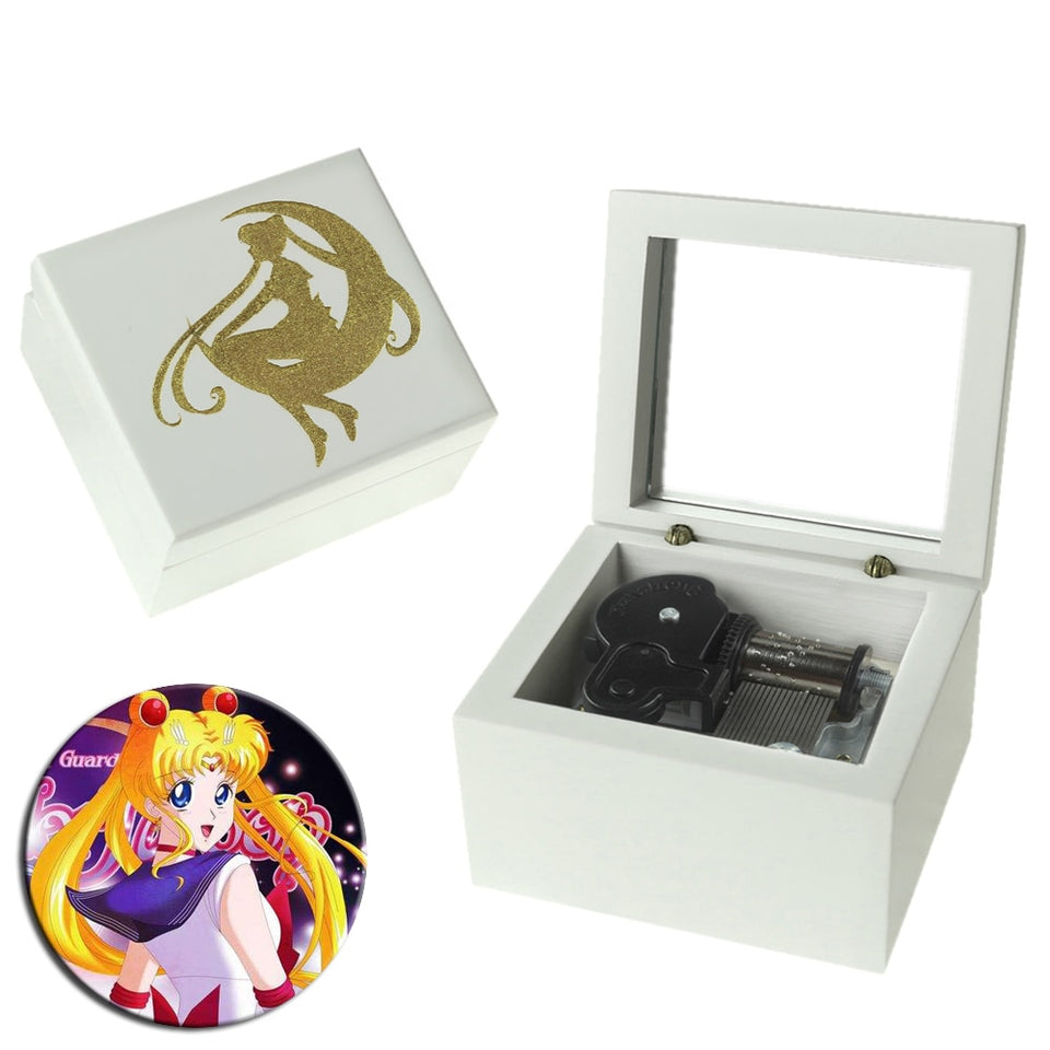 Sailor Moon (White & Gold) - Moonlight Densetsu Mechanical Music Chest Box