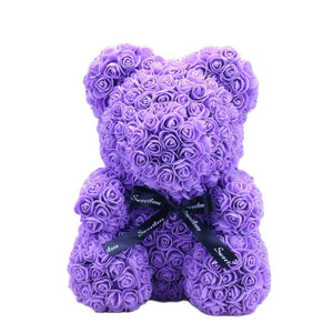 Teddy Bear Rose - Artificial Flowers Rose Bear for Women Valentines Wedding Gift