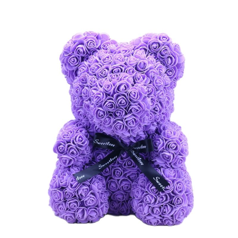 Teddy Bear Rose - Artificial Flowers Rose Bear for Women Valentines Wedding Gift