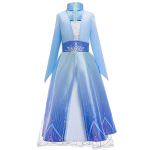 Fancy Girl Princess Dresses Sleeping Beauty Belle Beauty and the Beast Cosplay Costume Elsa Anna Dress Children Party Clothes