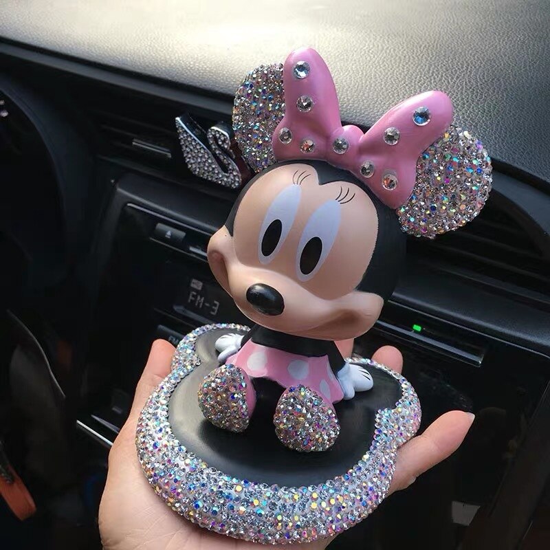 Mickey & Minnie Mouse Shake Head Doll for Car Accessories