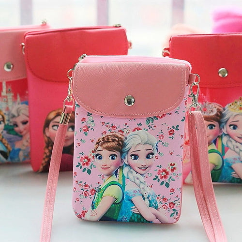 Frozen 2 Princess Messenger Leather Bag Cute Snack Bag Gift for Girls