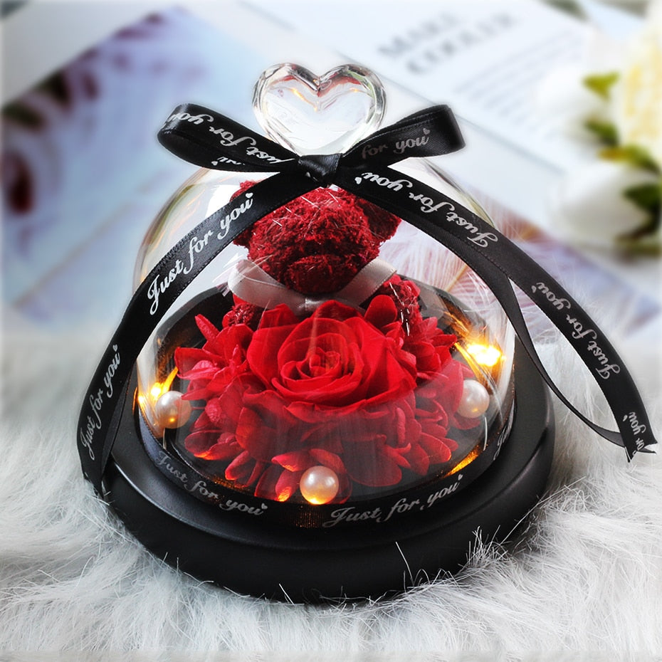 The Beauty and Beast Eternal Rose Anniversary Gift