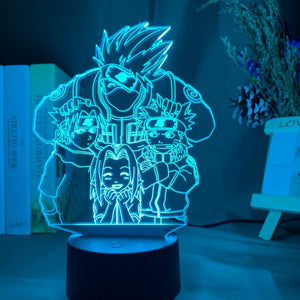 Naruto Shippuden Collectible Acrylic LED Night Lamp