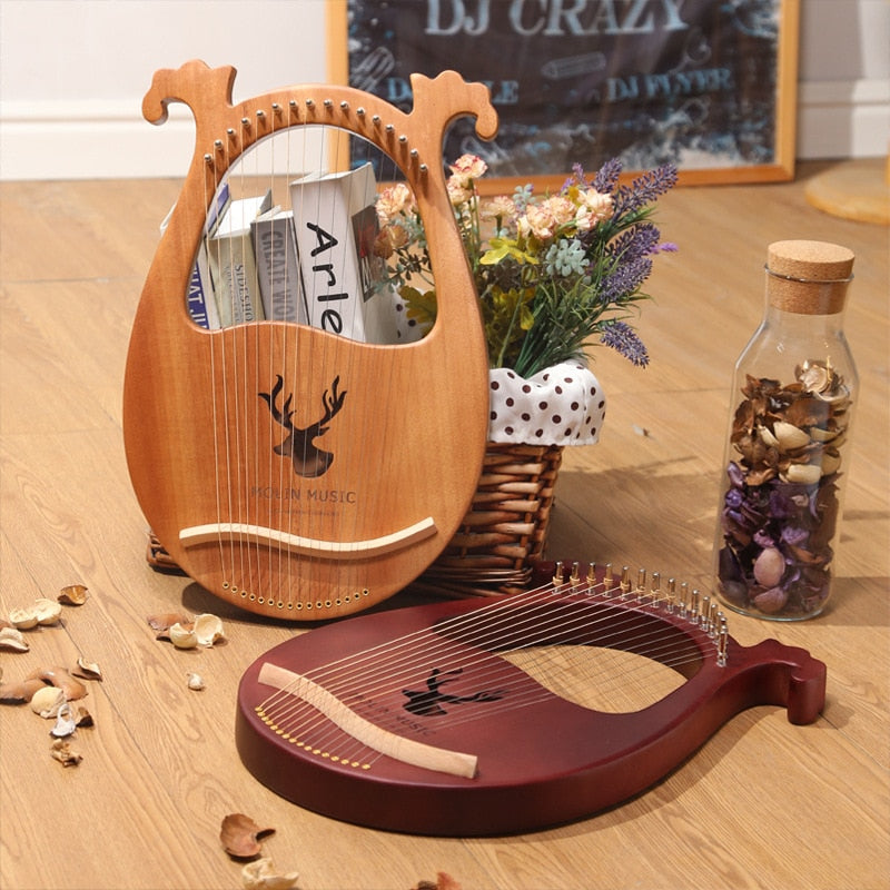 16 Strings - Mahogany Wooden Harp