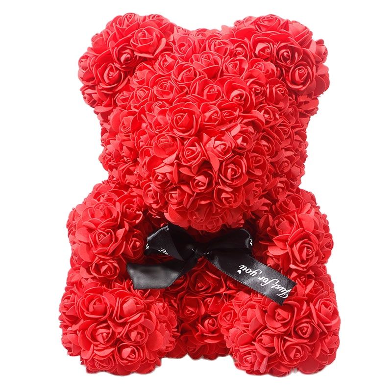 Teddy Bear Rose - Artificial Flowers Rose Bear for Women Valentines Wedding Gift