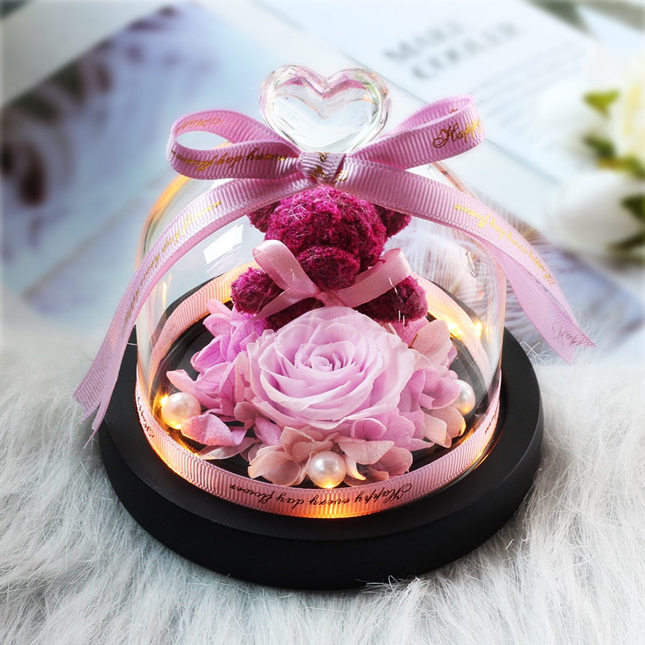 The Beauty and Beast Eternal Rose Anniversary Gift