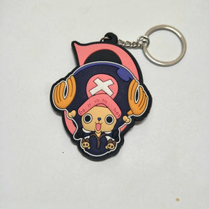 One Piece  Anime Collectible Prop Accessory Key Ring - Double Sided with Fun Characters