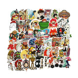 Collectible Studio Ghibli Animation Cute Stationery Character  Stickers For Car, Laptop, Notebook, Luggage and more Cute Memorable Gifts - 1 set 50 stickers