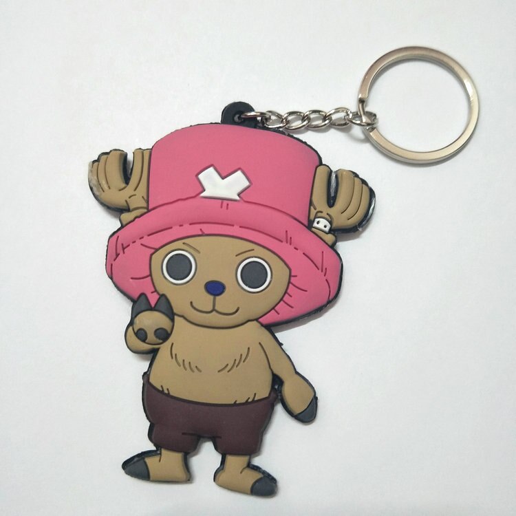 One Piece  Anime Collectible Prop Accessory Key Ring - Double Sided with Fun Characters
