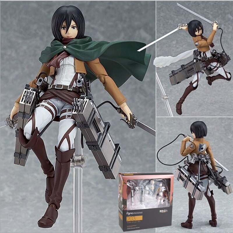 Anime Attack on Titan Levi, Mikasa &  Eren Action Figures