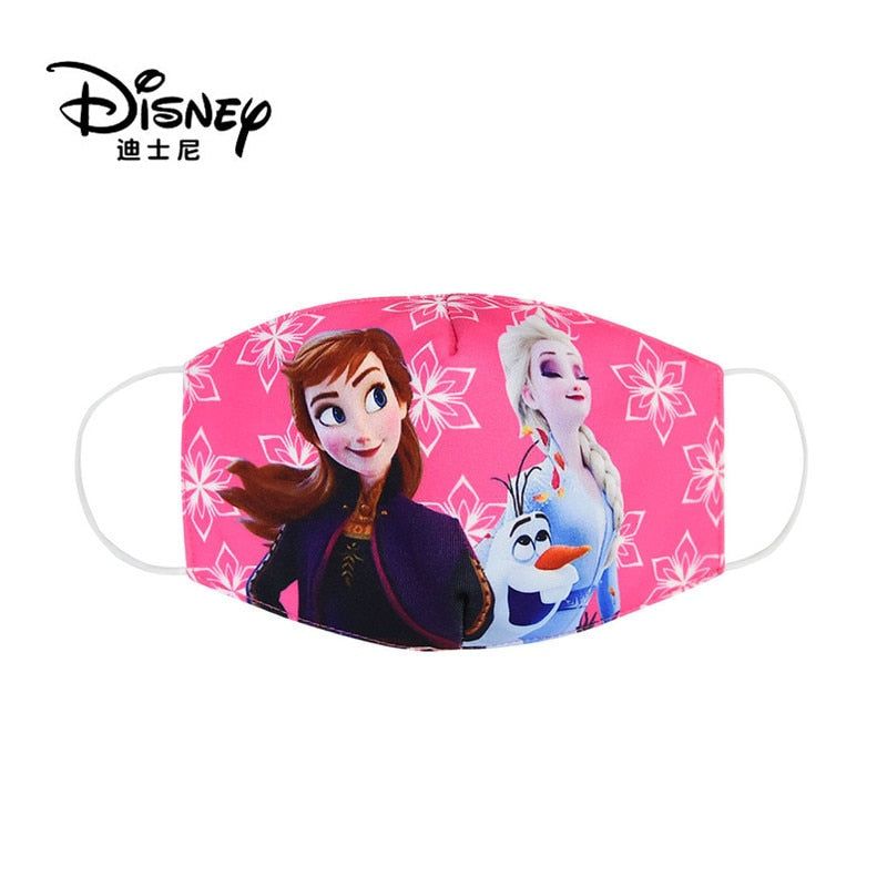 Frozen Washable Cotton Face Masks for Children Anti-Dust Protective Masks for Boys & Girls