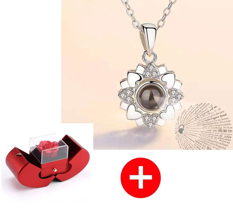 Love Apple Jewelry Box - Rose Flower Gift Boxes