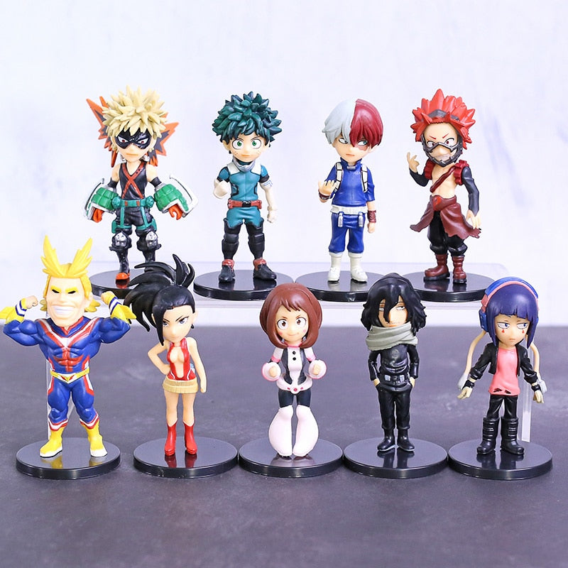 My Hero Academia Collectible PVC Action Figure Toy Model Bundle