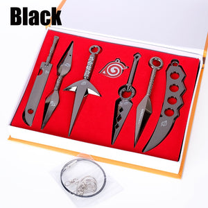 Naruto Shippuden Collectible Cosplay Shuriken Accessory - Kunai, Shuriken, Dagger and Sword. Cute Accessory Gift for Fans