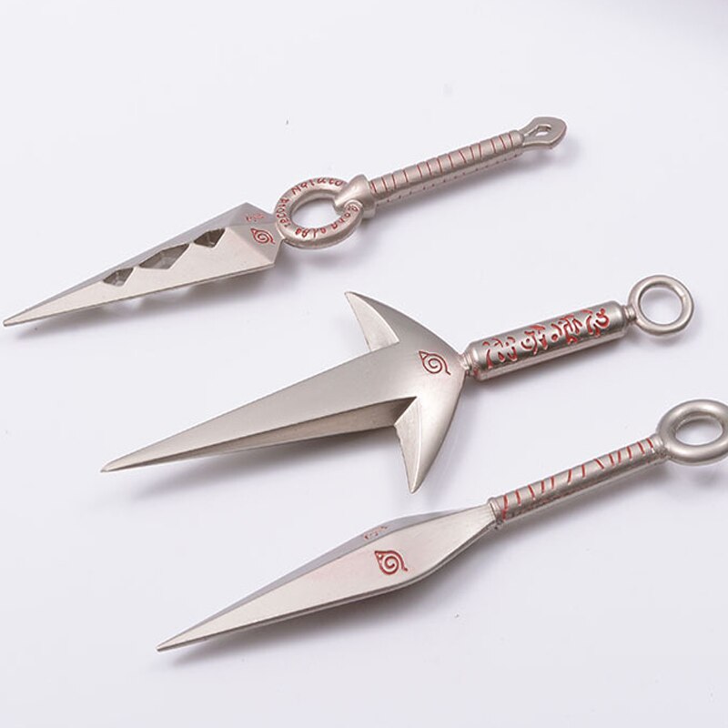 Naruto Shippuden Collectible Cosplay Shuriken Accessory - Kunai, Shuriken, Dagger and Sword. Cute Accessory Gift for Fans