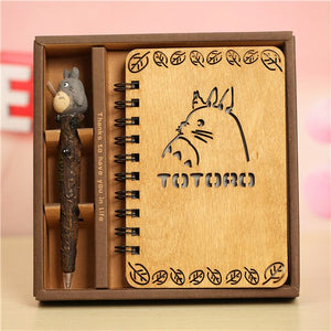 Totoro - LED Wooden Diary Hand Book