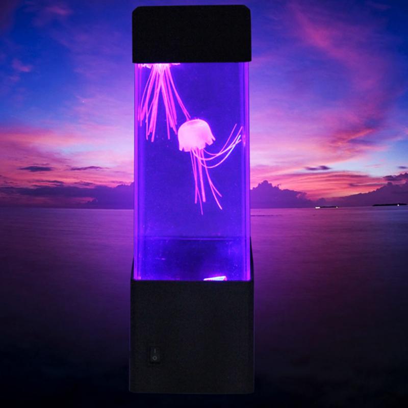Bedside Night Light Aquarium jellyfish Lamp Home Table Decoration Lamps for Bedroom Stading room