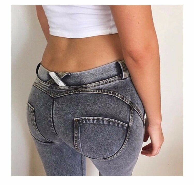 Women Sexy Tight Hip Push Up Pencil Pants Denim Jeans Trousers S