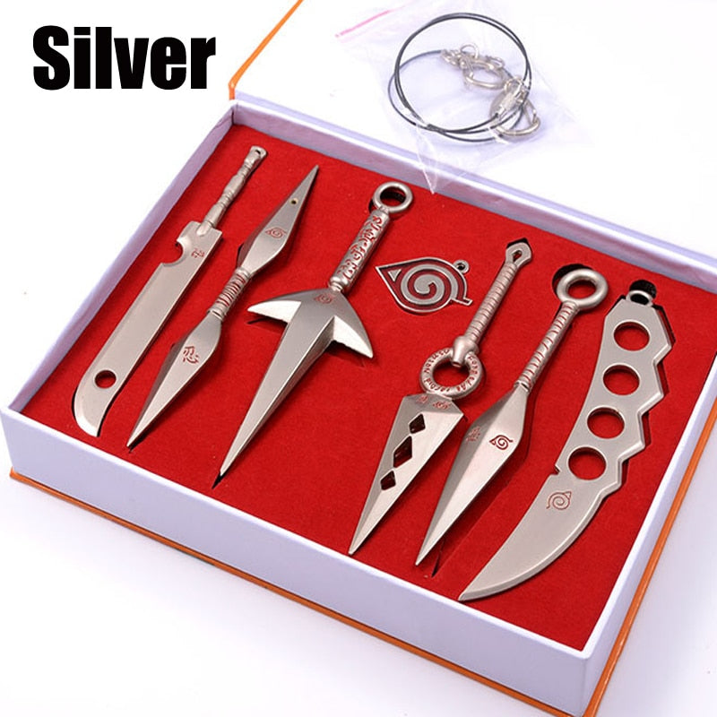 Naruto Shippuden Collectible Cosplay Shuriken Accessory - Kunai, Shuriken, Dagger and Sword. Cute Accessory Gift for Fans