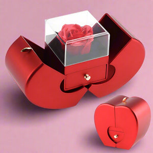 Love Apple Jewelry Box - Rose Flower Gift Boxes