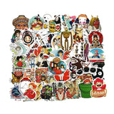 Collectible Studio Ghibli Animation Cute Stationery Character  Stickers For Car, Laptop, Notebook, Luggage and more Cute Memorable Gifts - 1 set 50 stickers