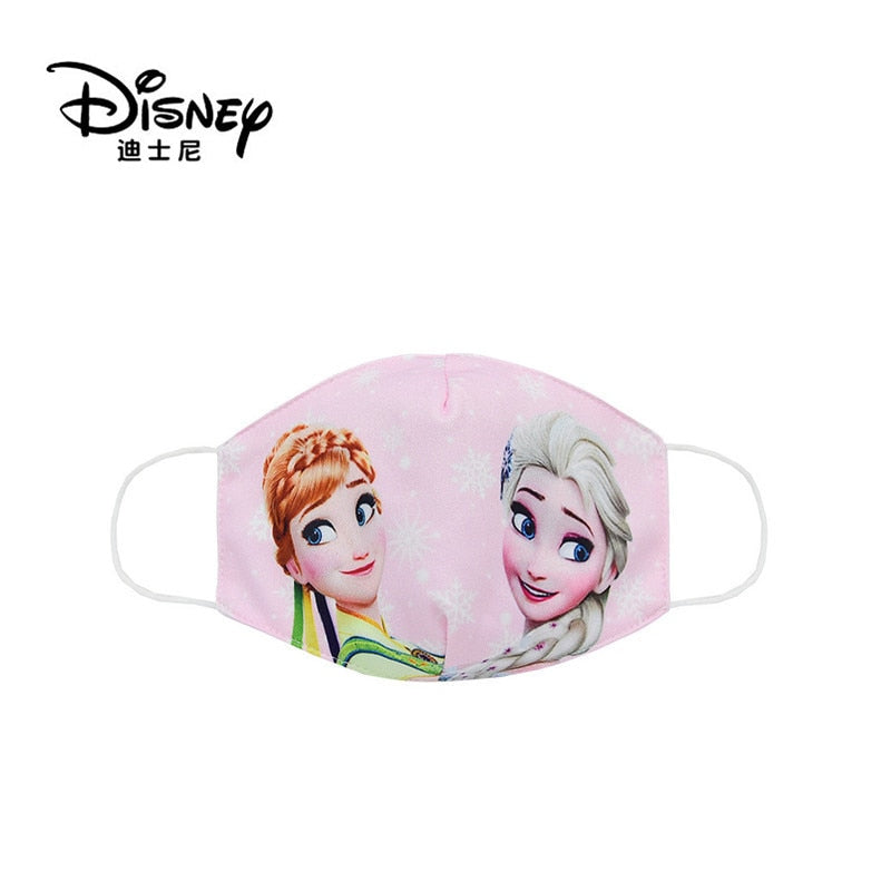 Frozen Washable Cotton Face Masks for Children Anti-Dust Protective Masks for Boys & Girls