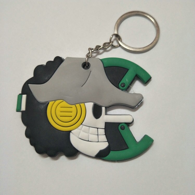One Piece  Anime Collectible Prop Accessory Key Ring - Double Sided with Fun Characters