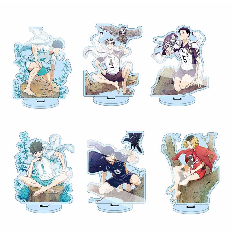Anime Haikyuu Figures Desk Plate Acrylic Stand Model Collection (13cm)