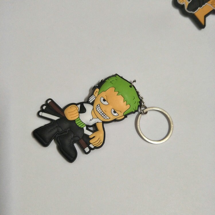 One Piece  Anime Collectible Prop Accessory Key Ring - Double Sided with Fun Characters