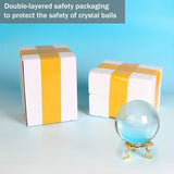 3D Moon Crystal Ball LED Base Laser Engraved Glass Globe Home Decoration Crystal Craft Sphere Ornament 8cm