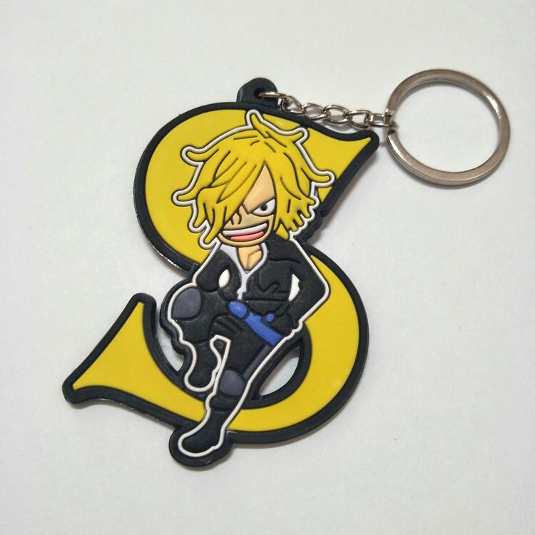 One Piece  Anime Collectible Prop Accessory Key Ring - Double Sided with Fun Characters